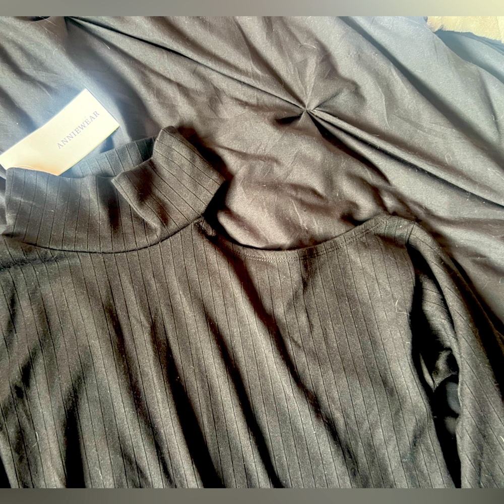 Black off the shoulder blouse